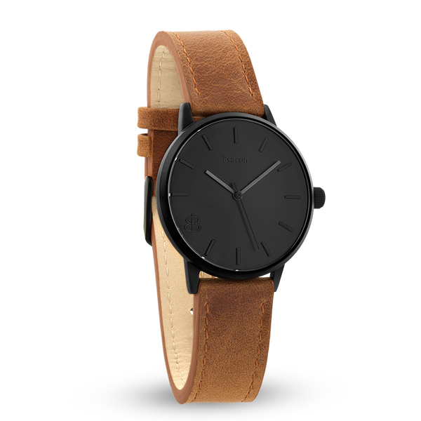 The Beacon | Brown & Matte Black