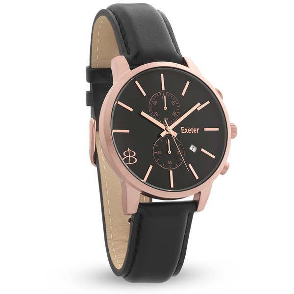 The Exeter | Black & Rose Gold