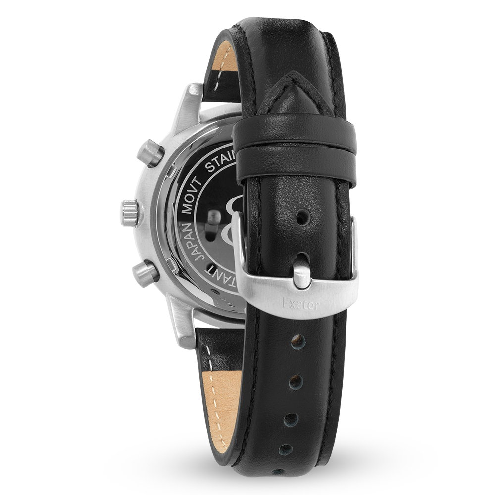 The Exeter | Black & Silver – Back Bay Watch Co.